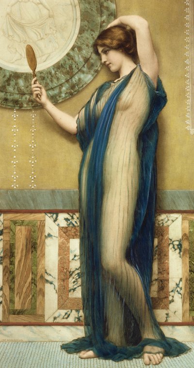 A Fair Reflection by John William Godward
